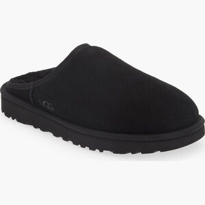 UGG Scuff Slipper Black Suede Sheepskin Men’s Size 8